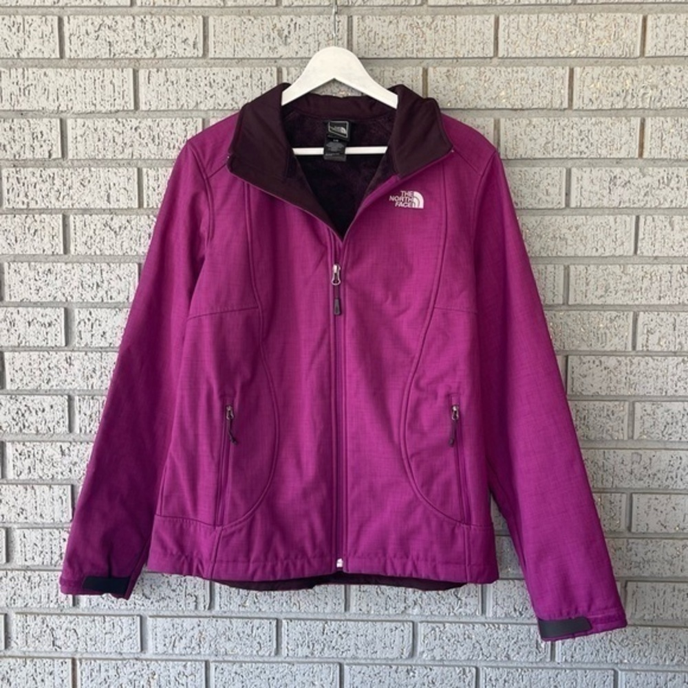 The North Face Women’s Purple Zip Up Jacket Fleece Lined Size Large